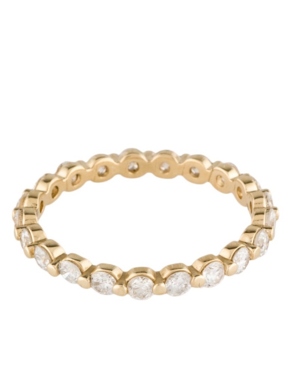 14K Diamond Eternity Band / Pinky Ring (5.25)